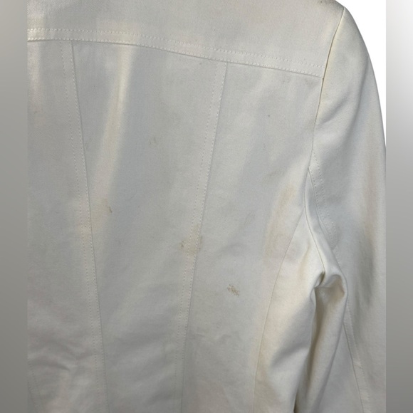 Burberry Off White Tie Close Blazer - Picture 12 of 15